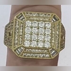 Men’s Sterling Silver Vermeil Ring